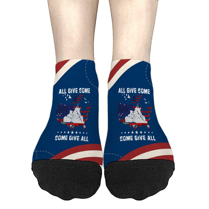 All Gave Some Some Gave All Girls Crew Socks Short Socks Men's