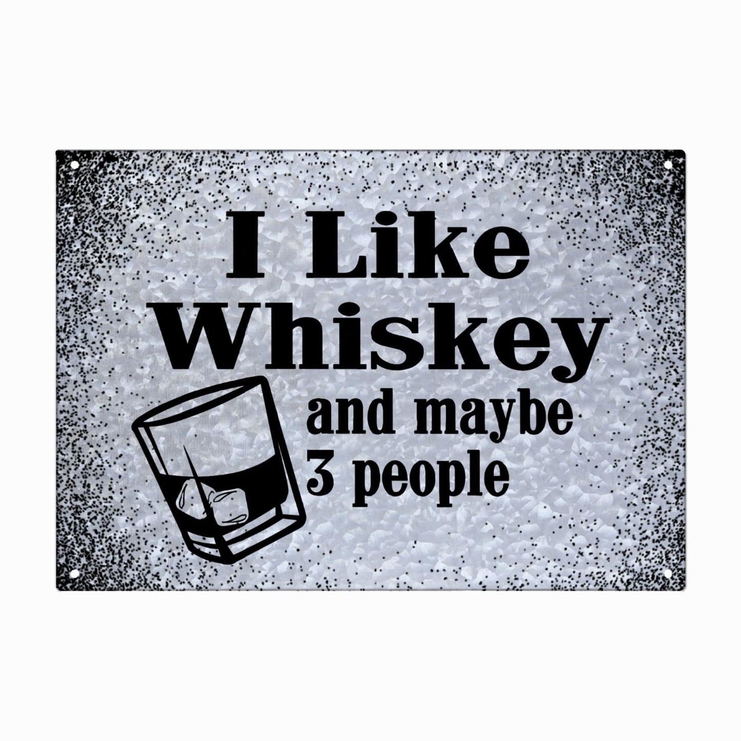 I Like Camping And Whiskey And Maybe 3 People Galvanized Bar Sign Funny Home Decor For Gaming Room One Size