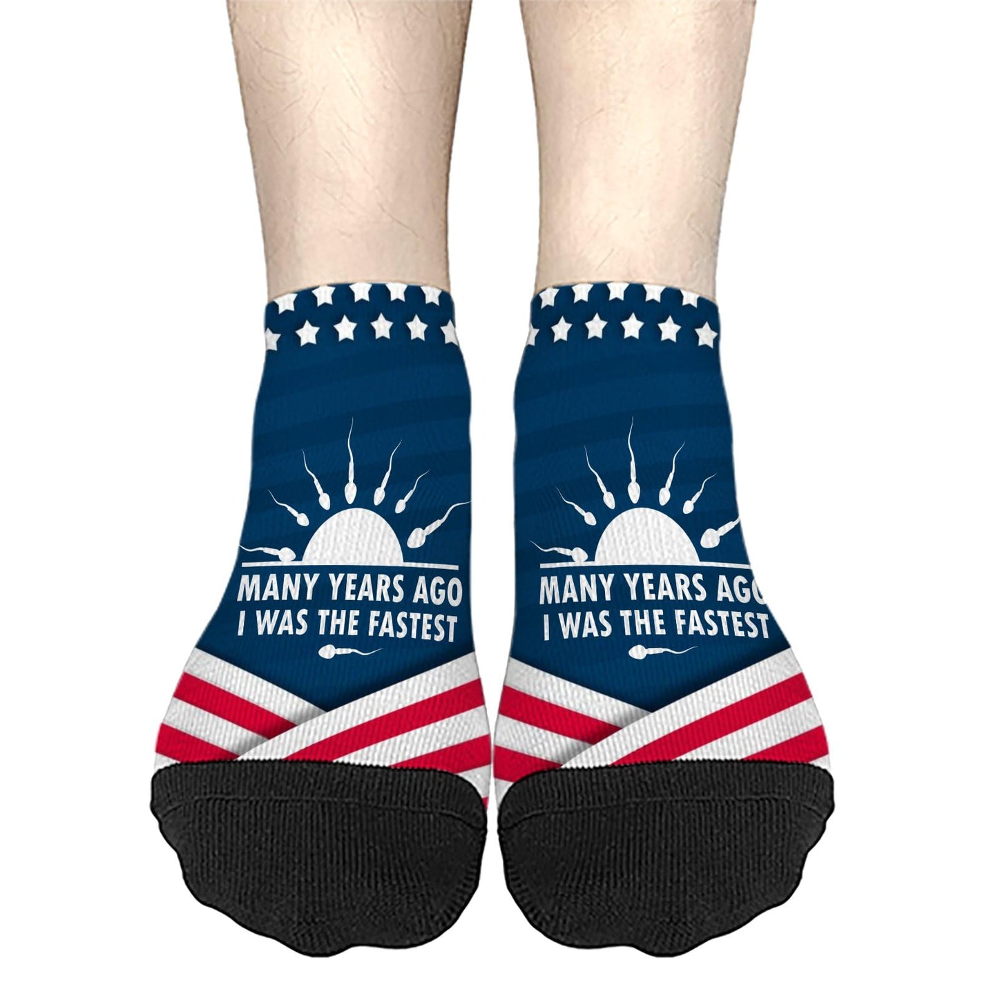 Fastest Funny Sarcastic Men's No-Show Socks