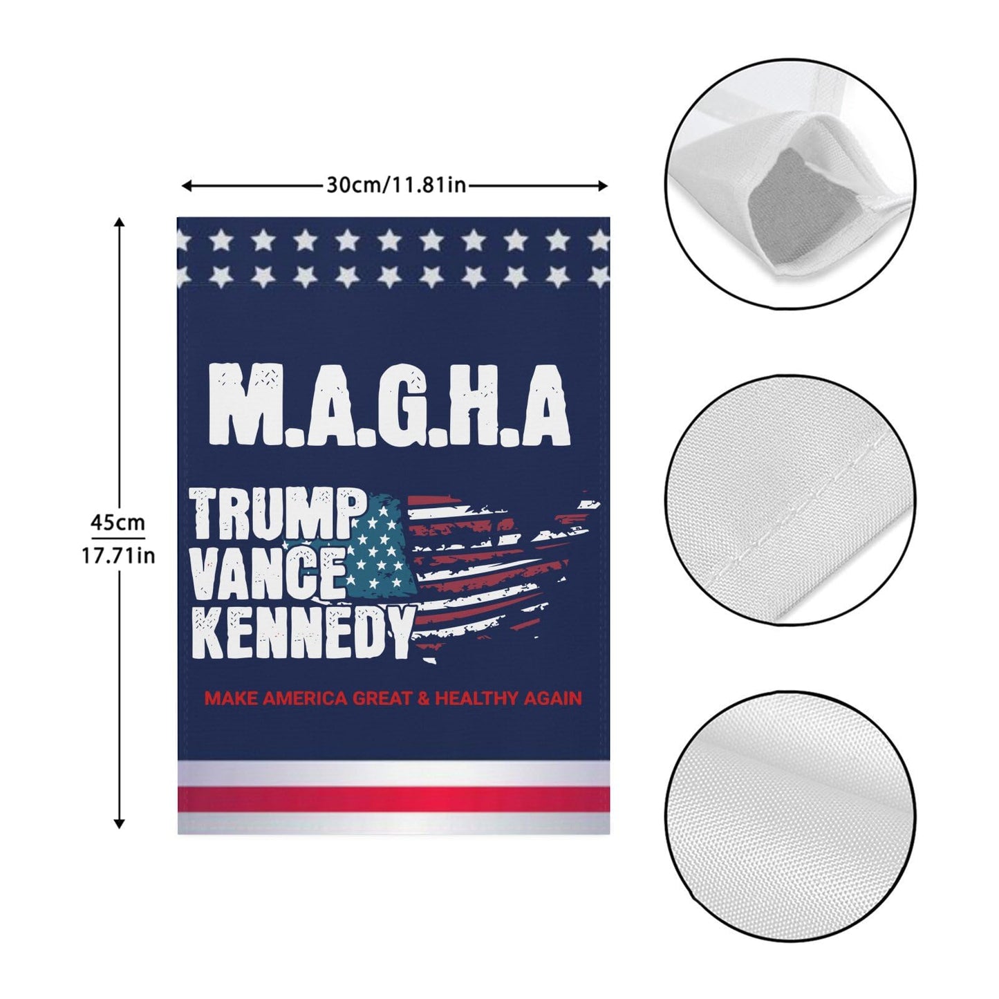 Checkmate Make America Healthy Again Yard Flag - Double Sided Funny Garden Flag