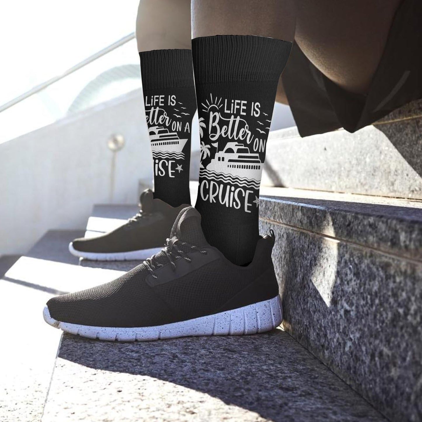 Life Is Better On A Cruise Men Dress Socks