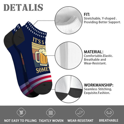 It's 5 O'clock Somewhere Boys Crew Socks Dress Sock Mens