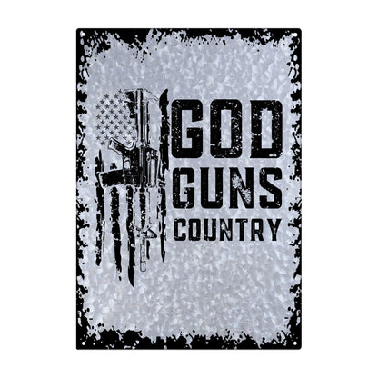 Country Galvanized Bar Sign for Bedroom Decor