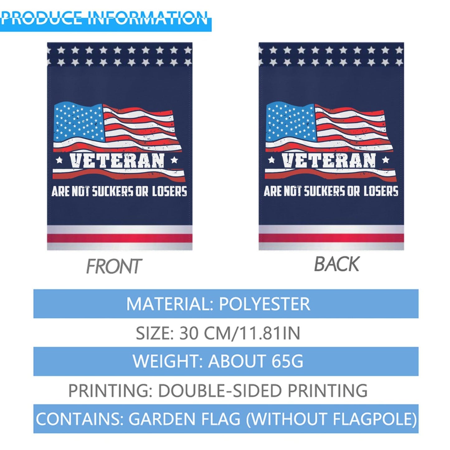 Veterans Are Not Suckers Or Losers Yard Flags One Size Double Sided Art Garden Flag Lighthouse House Flag