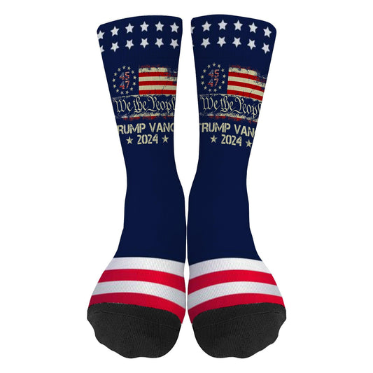 Trump 2024 Crazy Design Socks - Novelty Gift for Women