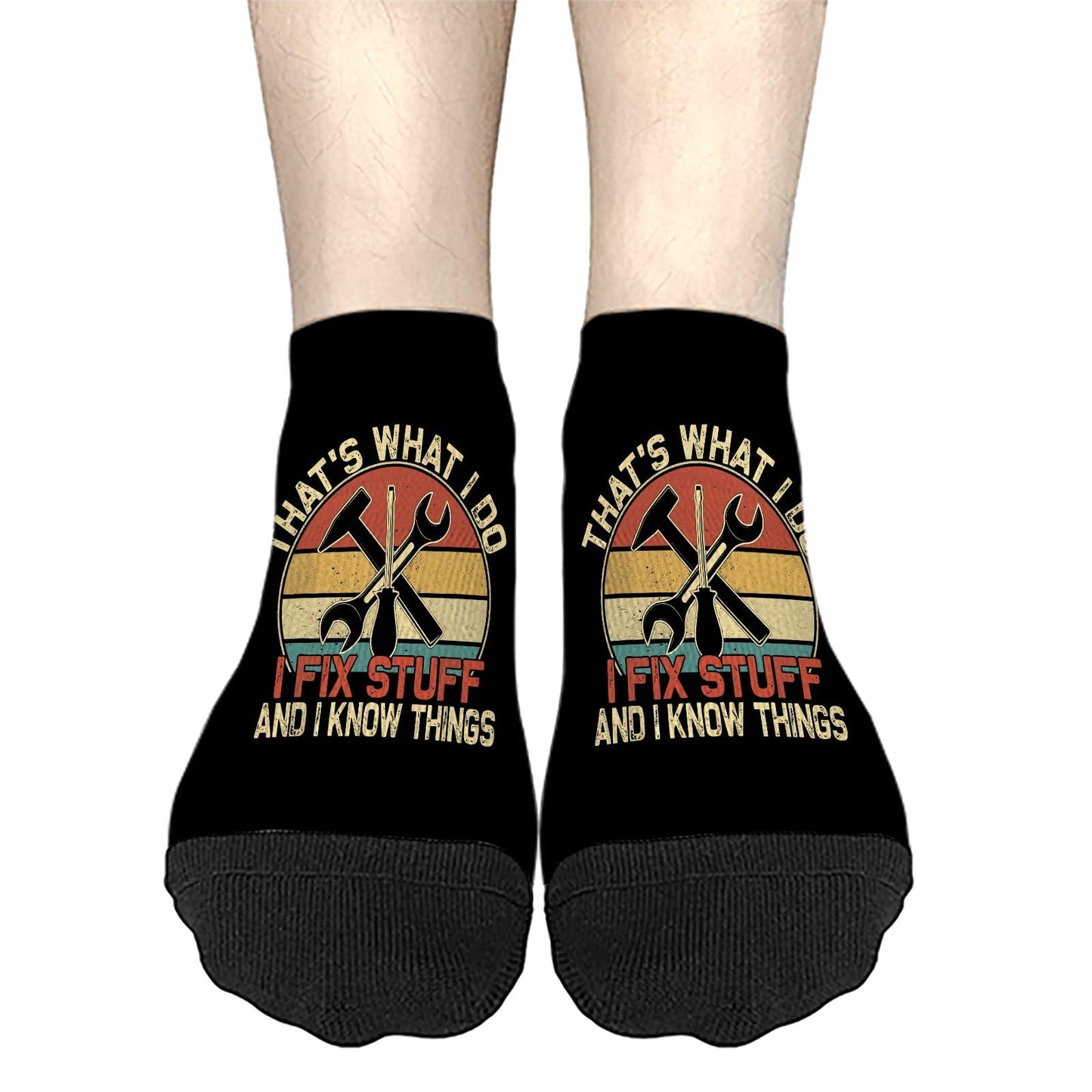 I Fix Stuff And I Know Things Womens Crew Socks No Show Sock For Womens