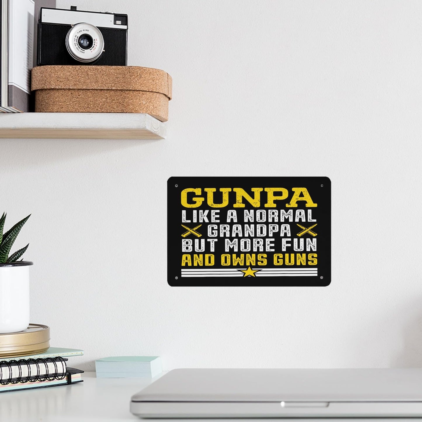Fun Gun Lover Tin Sign Home Decor 40*30cm