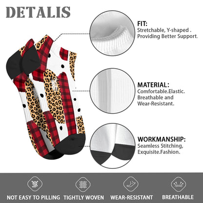 Funny Christmas Pattern Low Cut Socks Men Short Men's Sock