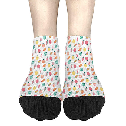 Christmas Pattern Men's Ankle Dress Socks - Funny Designs