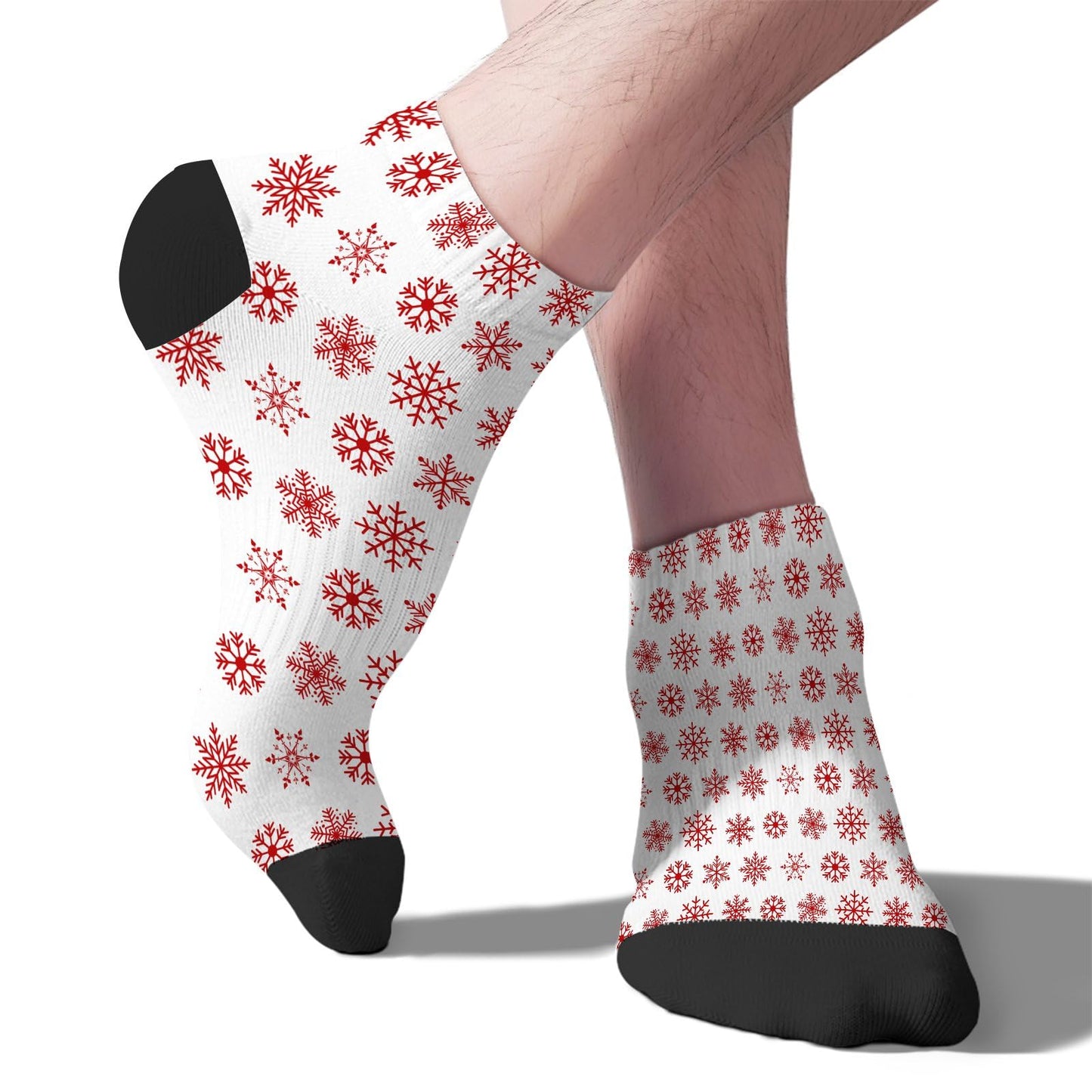 Funny Christmas Pattern No Show Socks Men Cotton Sock Mens