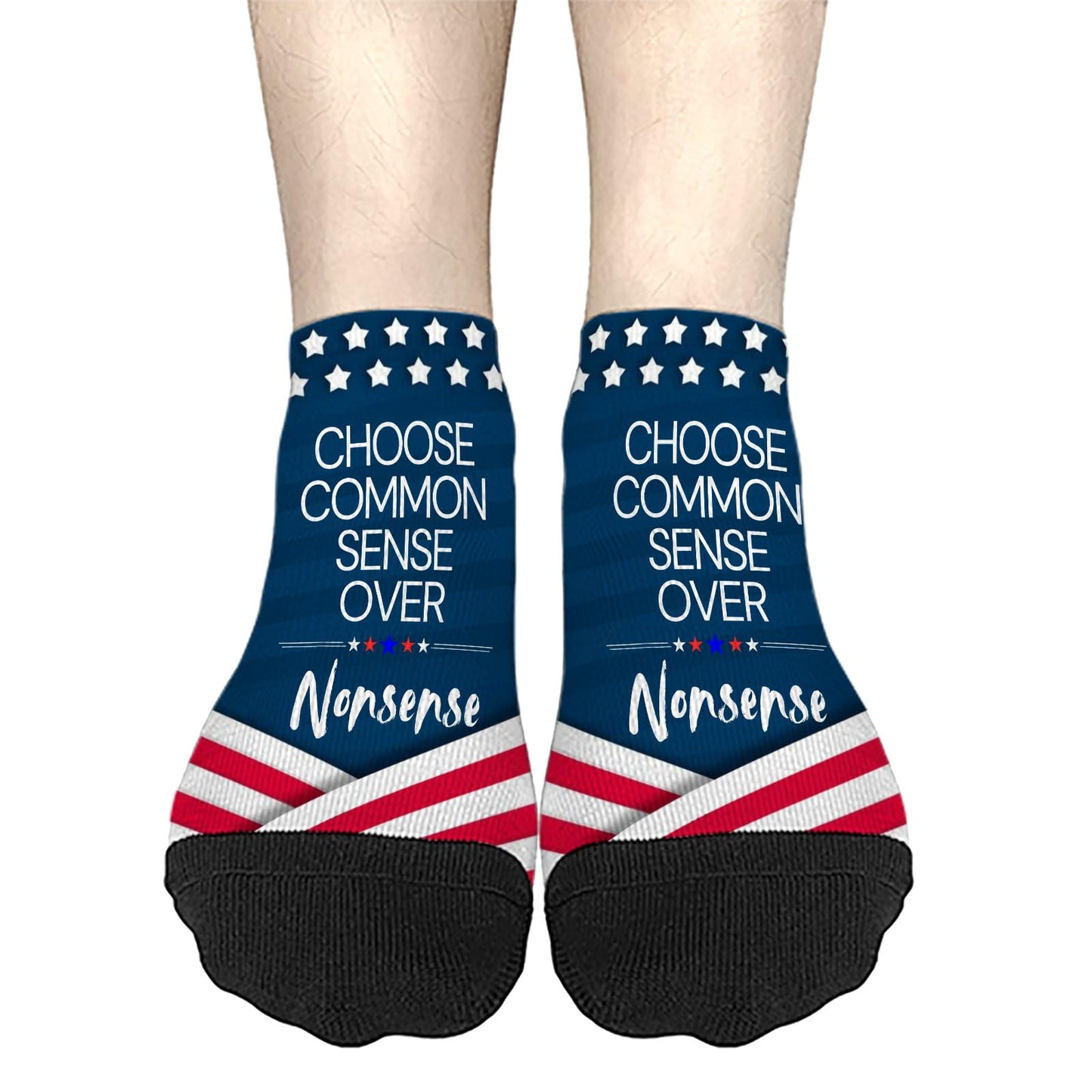 Common Sense Crew Socks for Men in Cotton