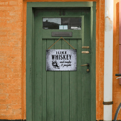 I Like Whisky And Guns And Maybe 3 People Galvanized Metal Signs Bathroom Decor For Patio