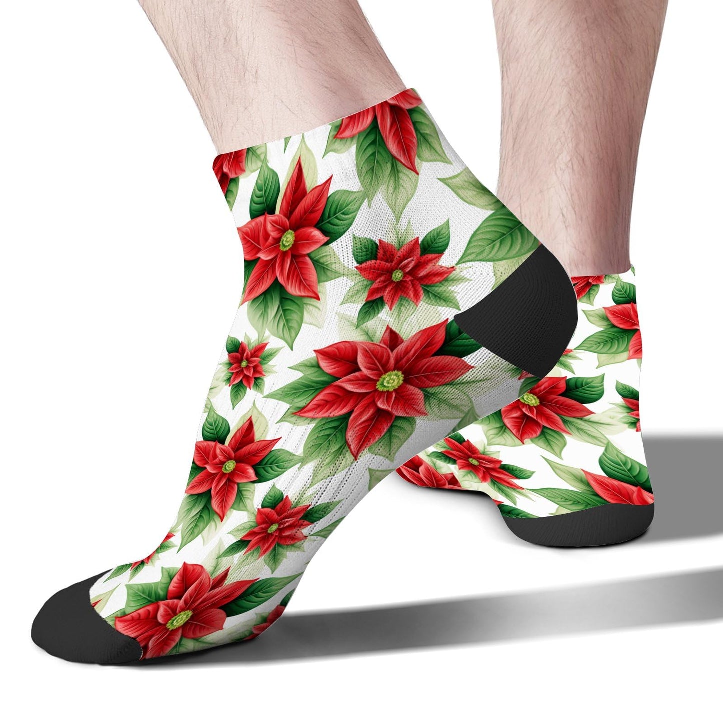 Funny Christmas Pattern Low Cut Socks Men Short Men's Sock