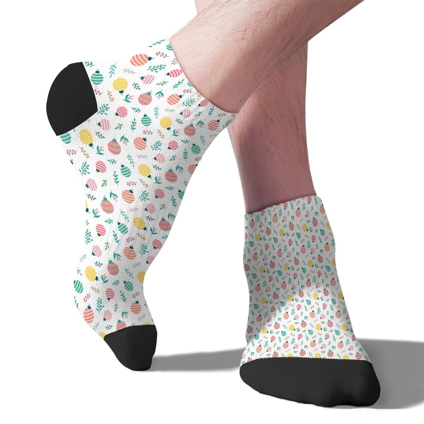 Funny Christmas Pattern Boys Ankle Socks Low Cut For Men Socks