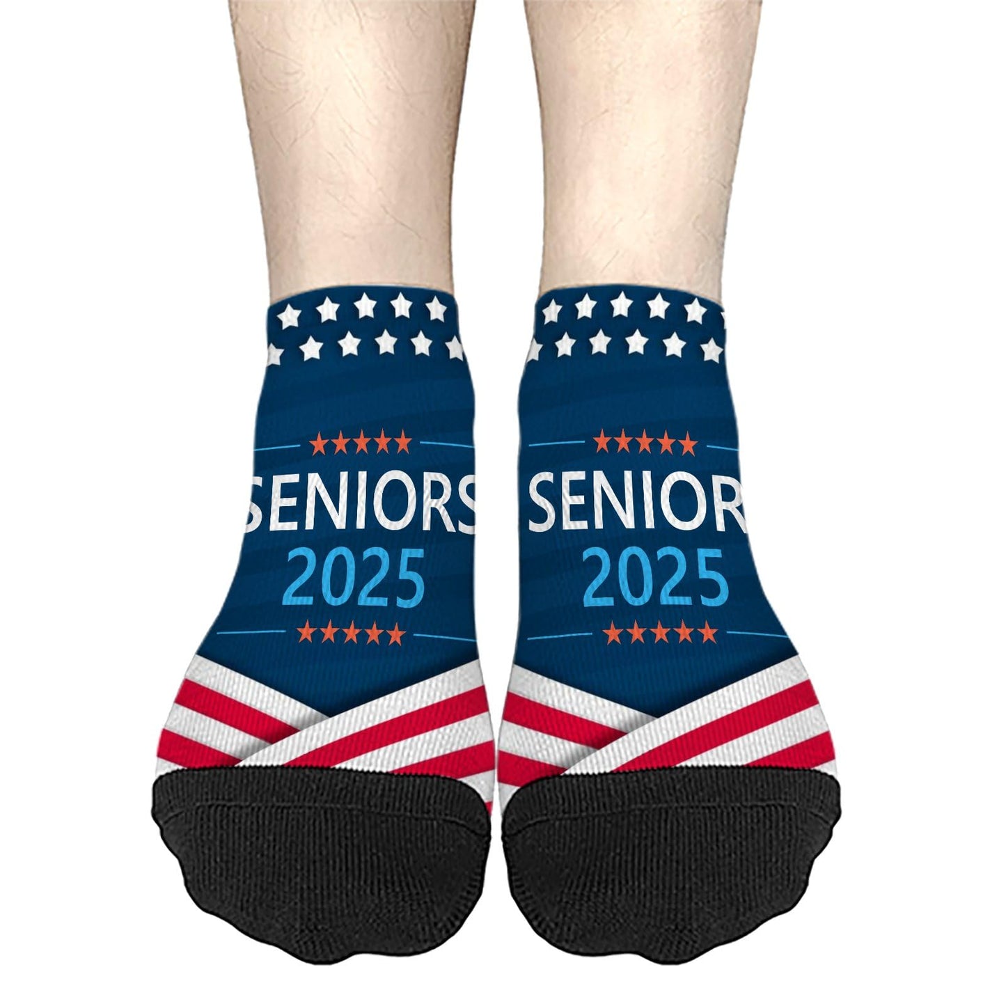 Class Of 2025 Senior Back To School Graduation '25 Graduate Boys Ankle Socks Invisible Sock For Men's