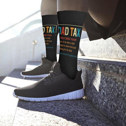 Dad Tax Definition Mens Socks Crew