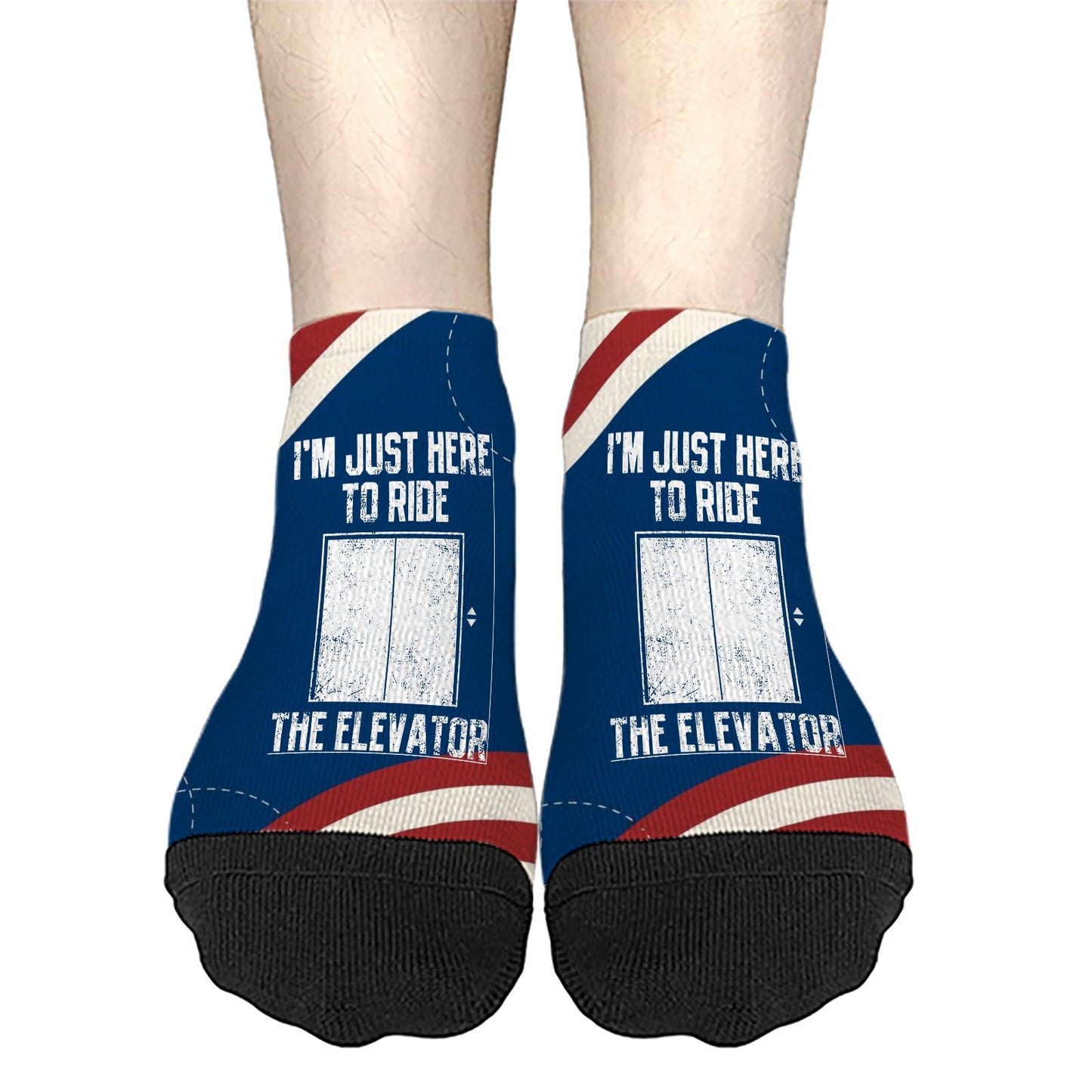 I'm Onlys Here To Ride The Elevator Short Socks For Women Short Sock For Women's