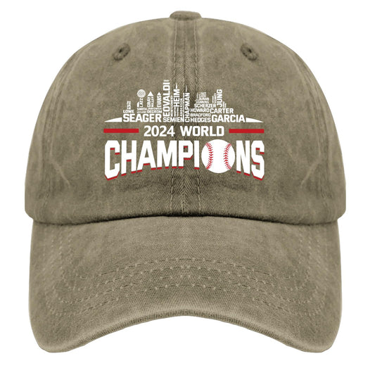 Generic 2024 Texas World Championship Hats Cute Hat Pigment Khaki Womens Baseball Caps Gifts for Girlfriends Golf Caps