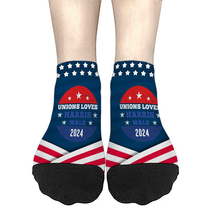 2024 President Men's Low Cut Ankle Socks, Union Approved