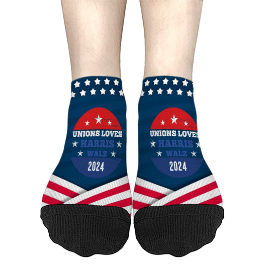 2024 President Men's Low Cut Ankle Socks, Union Approved