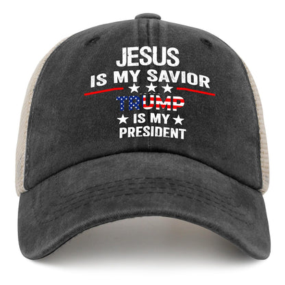 Savior & President Hat - Men's Baseball Cap - AllBlack Trucker Hat