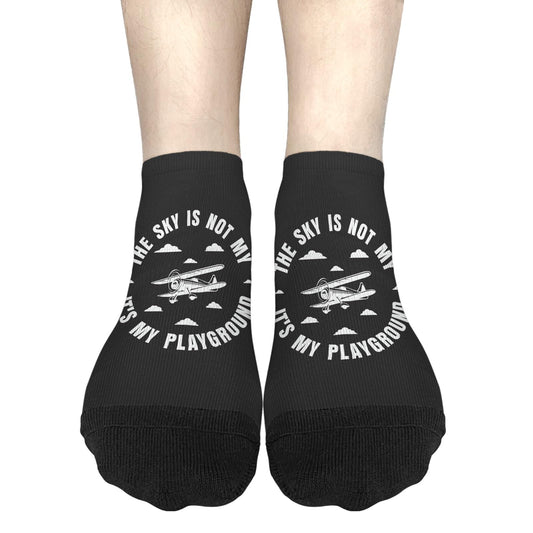 The Sky Is Not My Limit It's My Playground Mens Socks Crew Crew Socks For Men