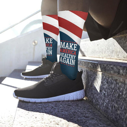 Make America Healthy Again Socks - Colorful Novelty Gifts for Women
