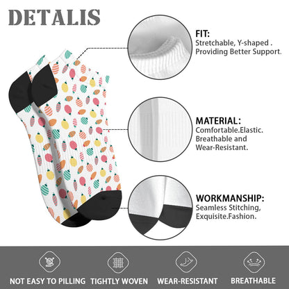 Christmas Pattern Men's Ankle Dress Socks - Funny Designs