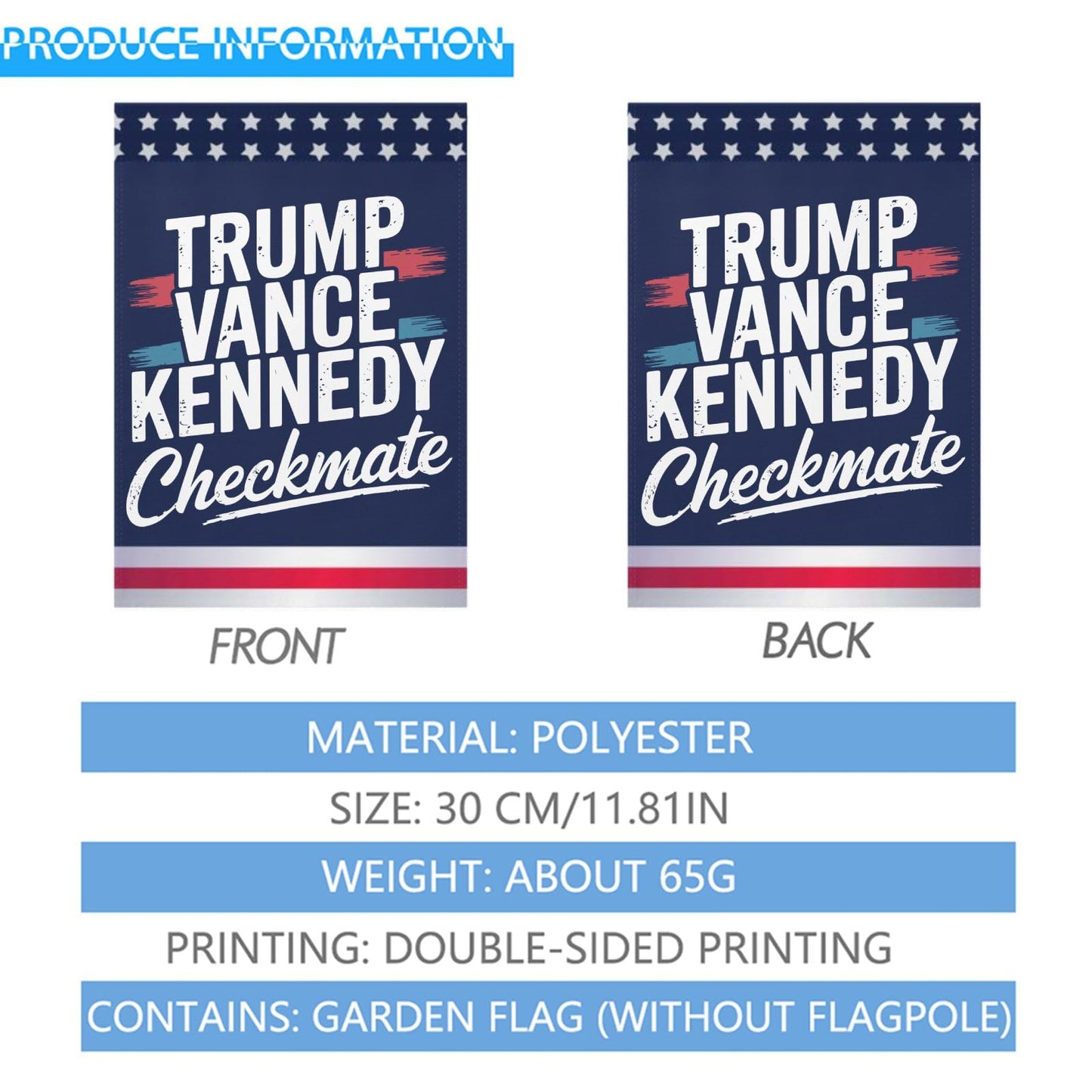 2024 President House Flags - Double Sided Vintage Yard Flags