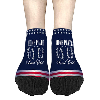 Retros Home Plate Social Club Mens Crew Socks Crew Socks Women's