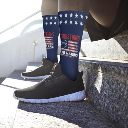 Colorful Crazy Design Half Calf Socks - Novelty Gifts for Dad