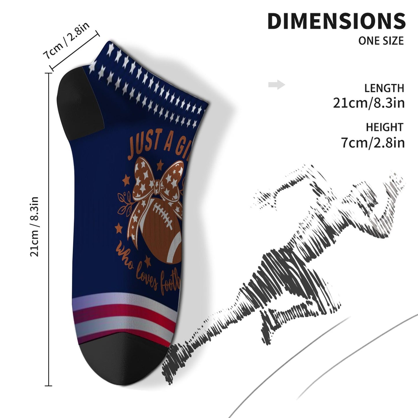 Football Lover Hidden Socks for Men and Women