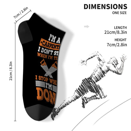 Carpenter Cotton Crew Socks - Unisex