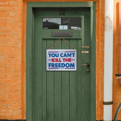 Freedom Galvanized Signs - Bathroom Decor