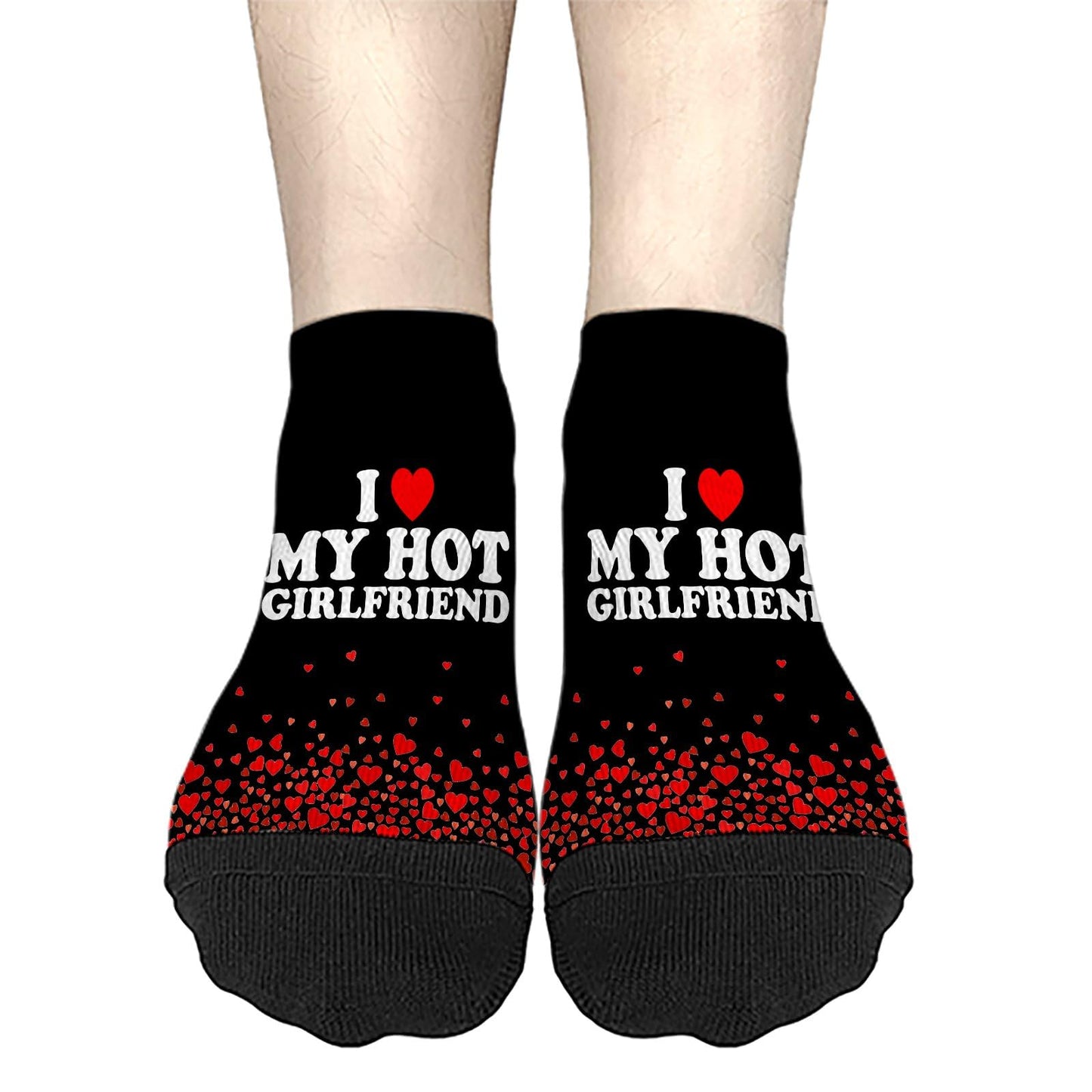 I Love My Hot Girlfriend Womens Ankle Socks Crew For Men's Sock