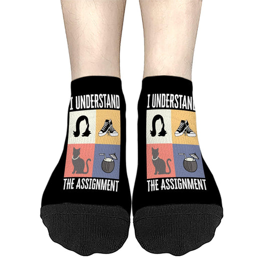 I Understand The Assignment Ankle Socks For Men Cotton Socks Womens