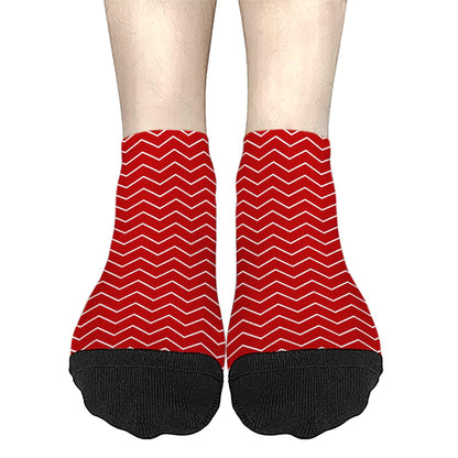 Funny Christmas Pattern Low Cut Socks Men Short Men's Sock