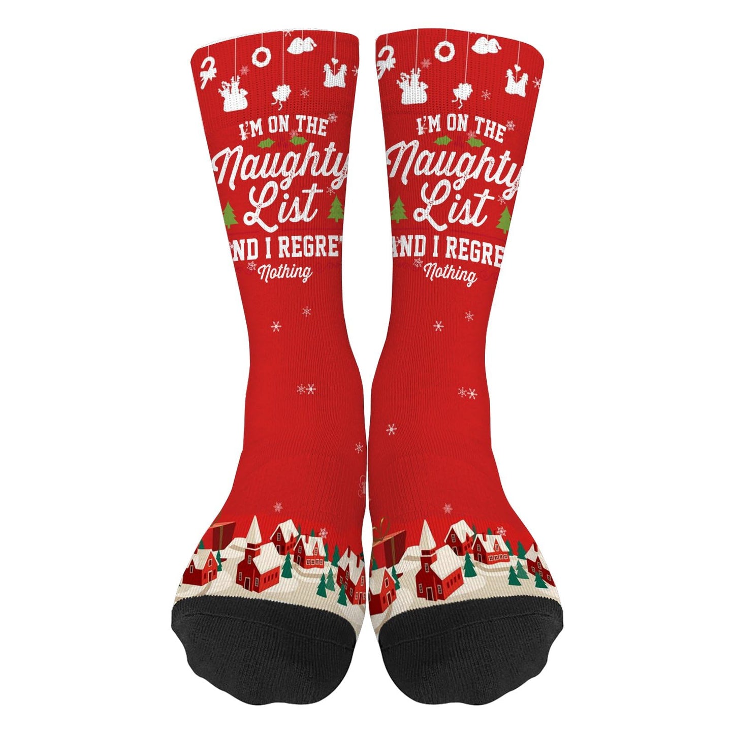 Inappropriate Christmas Santa Socks for Women