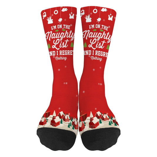 Inappropriate Christmas Santa Socks for Women