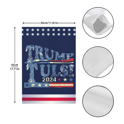 Tulsi Gabbard Let's Go Tulsi 2024 Trump Tulsi 2024 Garden Flags One Size Double Sided Inspirational Garden Flag Double Sided For House Funny Garden Flag