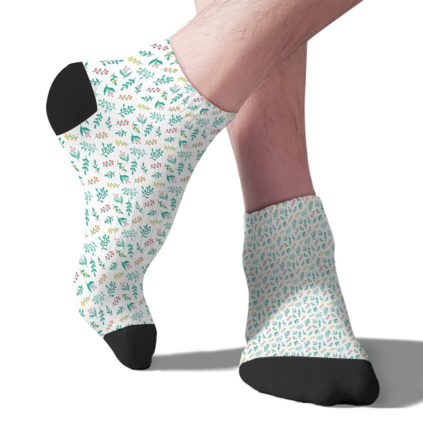 Funny Christmas Pattern Boys Ankle Socks Low Cut For Men Socks