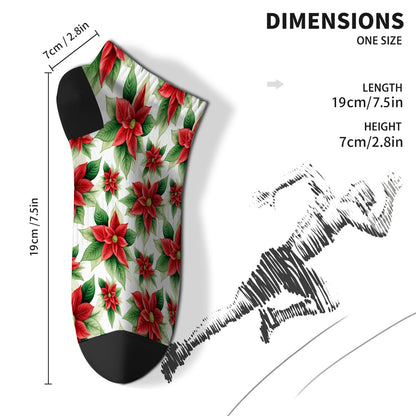 Funny Christmas Pattern Low Cut Socks Men Short Men's Sock