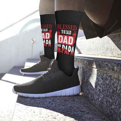 Blessed To Be Called Daddy Thigh High Socks