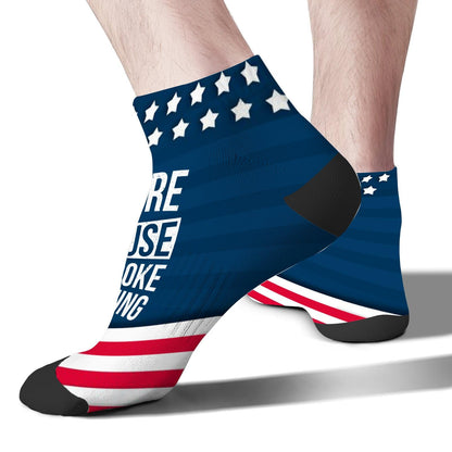 I'm Here Because You Broke Something Funny Mechanic Athletic Socks Men Cotton For Womens Socks