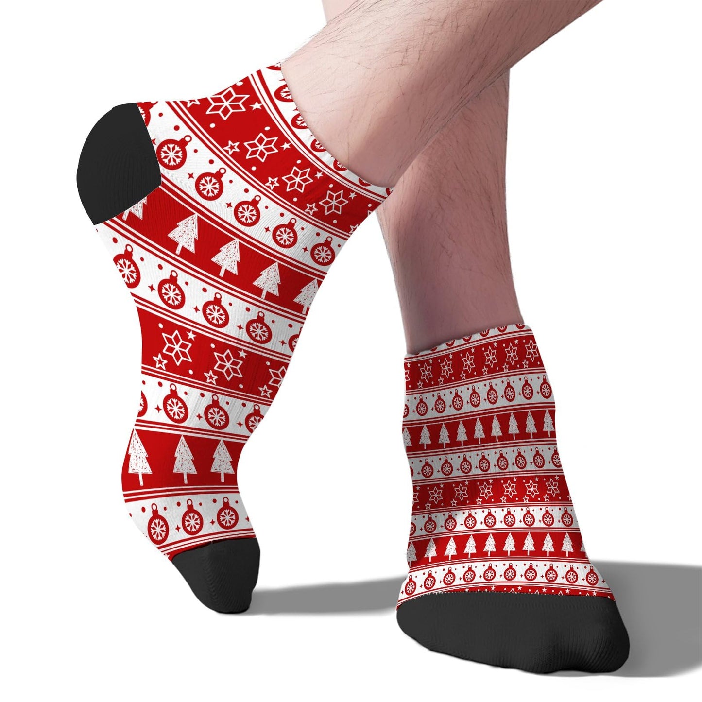 Funny Christmas Pattern Womens Socks Crew Dress Womens Sock