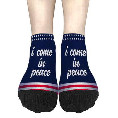 Peace Couple Ankle Socks for Men and Women