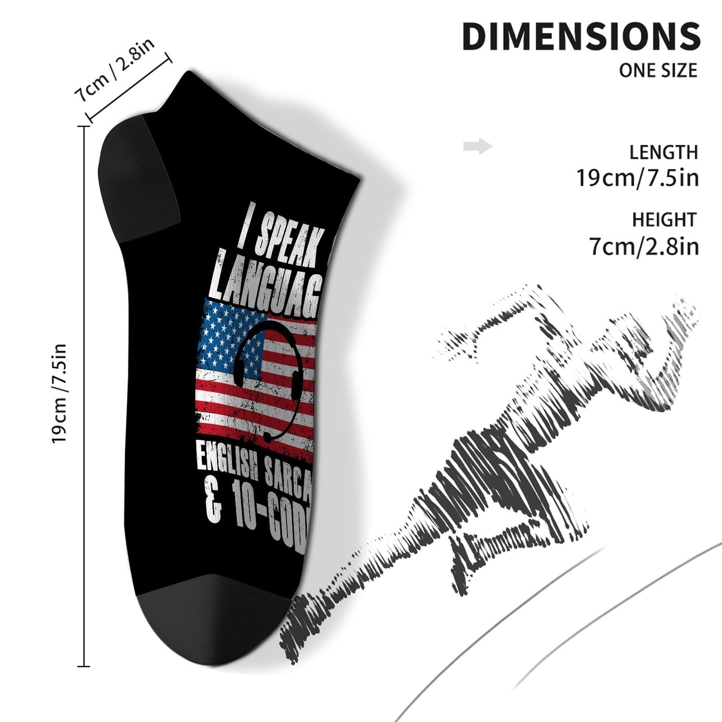 911 Emergency Thin Yellow Line Mens Cotton Socks