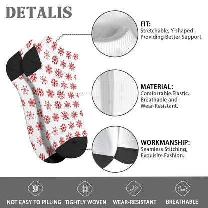 Funny Christmas Pattern No Show Socks Men Cotton Sock Mens