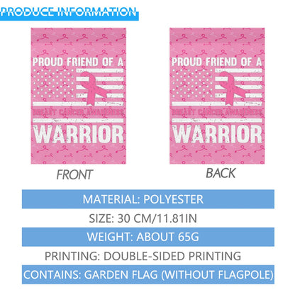 Breast Cancer Warriors Yard Flag - Double Sided