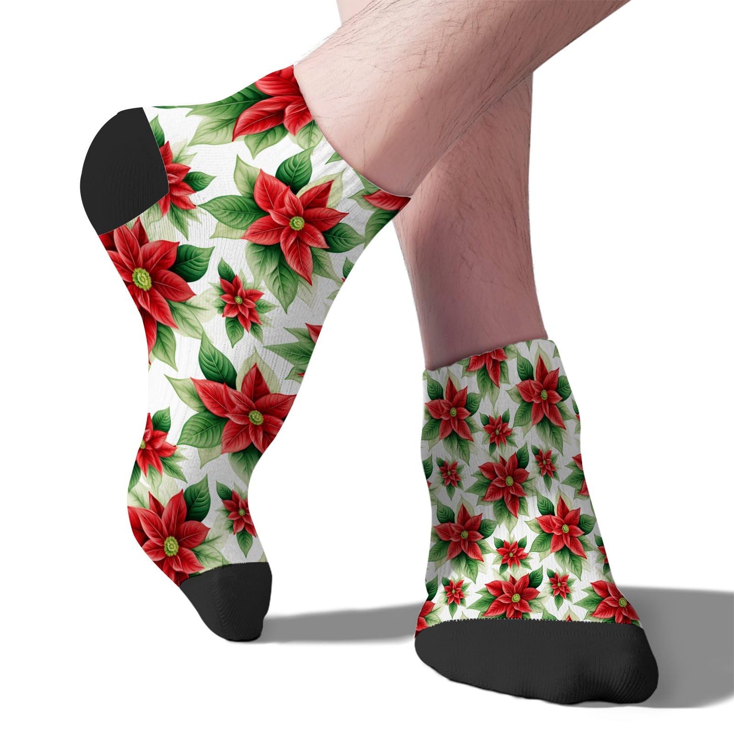 Funny Christmas Pattern Low Cut Socks Men Short Men's Sock